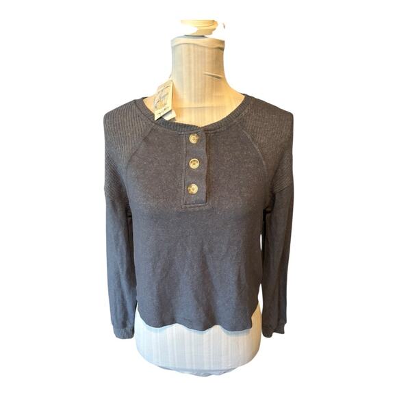 Hippie Rose Blue Sweater Size XS NWT - Picture 1 of 3